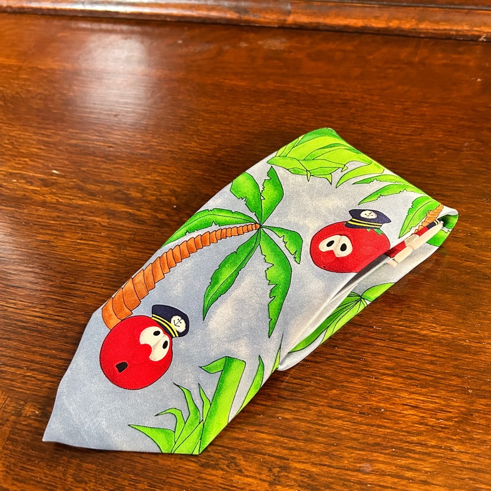 Eagle Wings Veggie Tales Bob Skipper Larry Giligan’s Island Cartoon Necktie